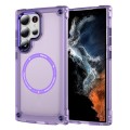 For Samsung Galaxy S24 Ultra 5G Skin Feel TPU + PC MagSafe Magnetic Phone Case(Transparent Purple)