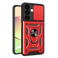 For Samsung Galaxy S24 5G Sliding Camera Cover Design TPU+PC Phone Case(Red)