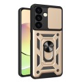 For Samsung Galaxy S24 5G Sliding Camera Cover Design TPU+PC Phone Case(Gold)