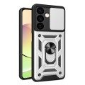 For Samsung Galaxy S24 5G Sliding Camera Cover Design TPU+PC Phone Case(Silver)