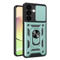 For Samsung Galaxy S24+ 5G Sliding Camera Cover Design TPU+PC Phone Case(Green)