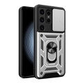 For Samsung Galaxy S24 Ultra 5G Sliding Camera Cover Design TPU+PC Phone Case(Silver)