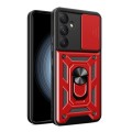 For Samsung Galaxy A55 5G Sliding Camera Cover Design TPU+PC Phone Case(Red)