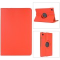 For Samsung Galaxy Tab A9+ 360 Degrees Rotation Holder Litchi Texture Leather Tablet Case(Orange)