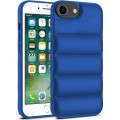 For iPhone 7 / 8 / SE 2022 Eiderdown Airbag Shockproof Phone Case(Blue)