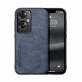 For OPPO Reno11 F 5G Global Skin Feel Magnetic Leather Back Phone Case(Blue)