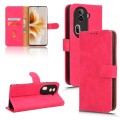 For OPPO Reno11 Pro Global Skin Feel Magnetic Flip Leather Phone Case(Rose Red)