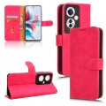 For OPPO Reno11 F Skin Feel Magnetic Flip Leather Phone Case(Rose Red)
