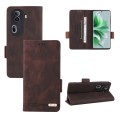 For OPPO Reno11 Pro Global Magnetic Clasp Leather Phone Case(Brown)