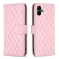 For Samsung Galaxy A05 Diamond Lattice Wallet Flip Leather Phone Case(Pink)