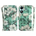 For Honor X5 Plus / Play 40C 3D Colored Horizontal Flip Leather Phone Case(Watercolor Flower)