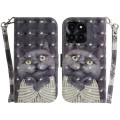 For Honor X6a 3D Colored Horizontal Flip Leather Phone Case(Hug Cat)