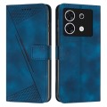 For Infinix Zero 30 5G Dream Triangle Leather Phone Case with Lanyard(Blue)