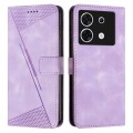 For Infinix Zero 30 5G Dream Triangle Leather Phone Case with Lanyard(Purple)