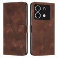 For Infinix Zero 30 5G Dream Triangle Leather Phone Case with Lanyard(Brown)