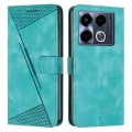 For Infinix Note 40 4G Dream Triangle Leather Phone Case with Lanyard(Green)