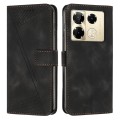 For Infinix Note 40 Pro 4G / 5G Dream Triangle Leather Phone Case with Lanyard(Black)