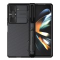 For Samsung Galaxy Z Fold5 NILLKIN Black Mirror Series Camshield PC Phone Case with Pen Slot(Black)