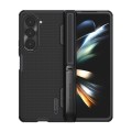 For Samsung Galaxy Z Fold5 NILLKIN Frosted Fold PC + TPU Phone Case with Holder(Black)