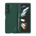 For Samsung Galaxy Z Fold5 NILLKIN Frosted Fold PC + TPU Phone Case with Pen Slot(Green)