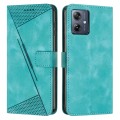 For Motorola Moto G54 Dream Triangle Leather Phone Case with Lanyard(Green)