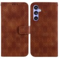 For Samsung Galaxy S23 FE 5G Double 8-shaped Embossed Leather Phone Case(Brown)