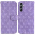 For Samsung Galaxy A24 4G Double 8-shaped Embossed Leather Phone Case(Purple)