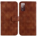 For Samsung Galaxy S20 FE 4G / 5G Double 8-shaped Embossed Leather Phone Case(Brown)