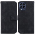 For Samsung Galaxy M53 5G Double 8-shaped Embossed Leather Phone Case(Black)
