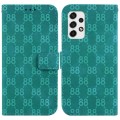 For Samsung Galaxy A33 5G Double 8-shaped Embossed Leather Phone Case(Green)