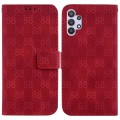 For Samsung Galaxy A32 4G Double 8-shaped Embossed Leather Phone Case(Red)