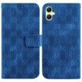 For Samsung Galaxy A05 Double 8-shaped Embossed Leather Phone Case(Blue)