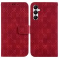 For Samsung Galaxy A05s Double 8-shaped Embossed Leather Phone Case(Red)