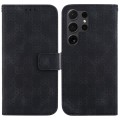 For Samsung Galaxy S24 Ultra 5G Double 8-shaped Embossed Leather Phone Case(Black)