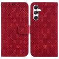 For Samsung Galaxy S24+ 5G Double 8-shaped Embossed Leather Phone Case(Red)