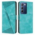 For vivo Y100 IDN Dream Triangle Leather Phone Case with Lanyard(Green)