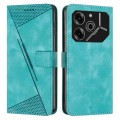 For Tecno Pova 6 Pro Dream Triangle Leather Phone Case with Lanyard(Green)