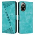 For Realme C67 4G Global Dream Triangle Leather Phone Case with Lanyard(Green)