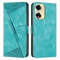 For OPPO Reno11 F Dream Triangle Leather Phone Case with Lanyard(Green)