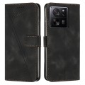 For Xiaomi 13T / Xiaomi 13T Pro Dream Triangle Leather Phone Case with Lanyard(Black)