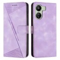 For Xiaomi Redmi 13C Dream Triangle Leather Phone Case with Lanyard(Purple)