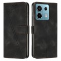 For Xiaomi Redmi Note 13 Pro 5G Dream Triangle Leather Phone Case with Lanyard(Black)
