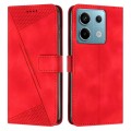 For Xiaomi Redmi Note 13 Pro 4G Global Dream Triangle Leather Phone Case with Lanyard(Red)