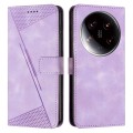 For Xiaomi 14 Ultra Dream Triangle Leather Phone Case with Lanyard(Purple)