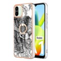 For Xiaomi Redmi A1 Electroplating Dual-side IMD Phone Case with Ring Holder(Totem Elephant)