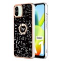 For Xiaomi Redmi A1 Electroplating Dual-side IMD Phone Case with Ring Holder(Equation)