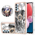 For Samsung Galaxy A23 5G / 4G Electroplating Dual-side IMD Phone Case with Ring Holder(Totem Elepha