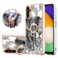 For Samsung Galaxy A14 5G / 4G Electroplating Dual-side IMD Phone Case with Ring Holder(Totem Elepha