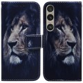 For Sony Xperia 1 VI Coloured Drawing Flip Leather Phone Case(Lion)