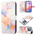 For Honor X6a PT003 Marble Pattern Flip Leather Phone Case(LS004)